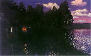 Stanislaw Ignacy Witkiewicz Landscape by night France oil painting artist
